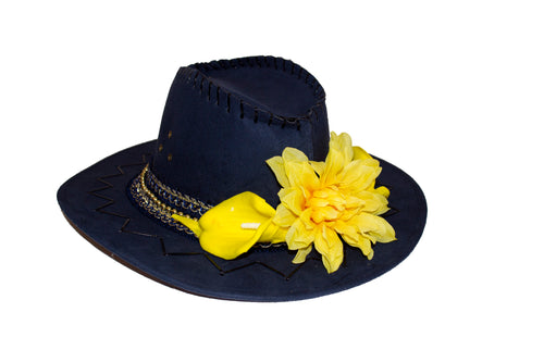 Dellia Lilies Navy Hat