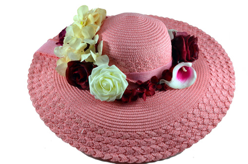 Donna Rose Burgundy Hat