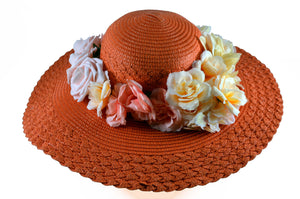 Marcela Orange Cream Hat